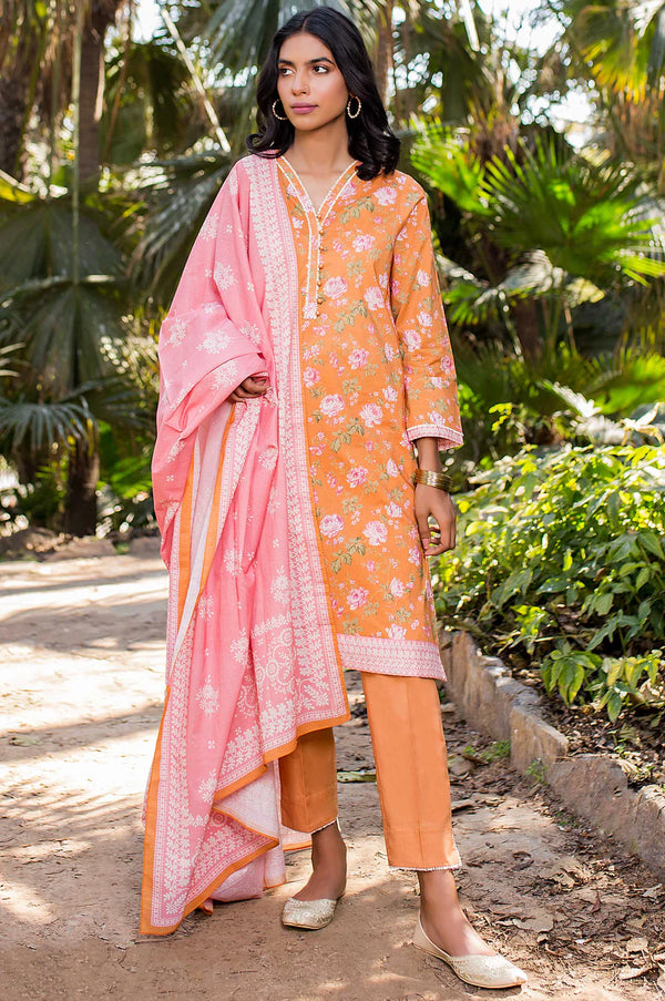 ZEEN UNSTITCHED PRINTED 3PIECE