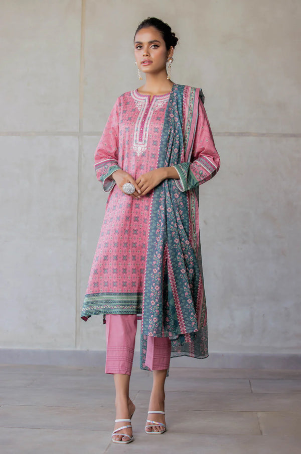 ZEEN UNSTITCHED PRINTED 3PIECE