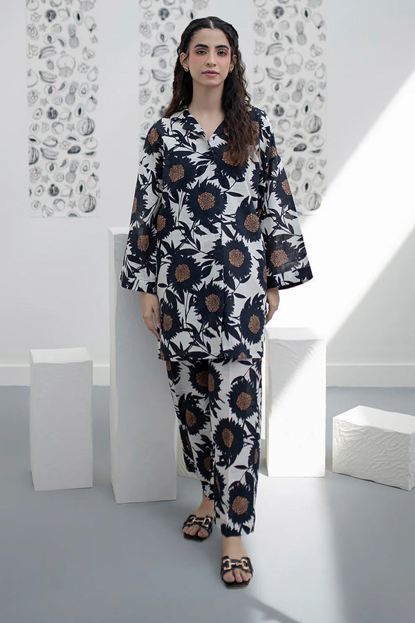 ZELLBURY STITCHED PRINTED KHADDAR SHIRT & TROUSER