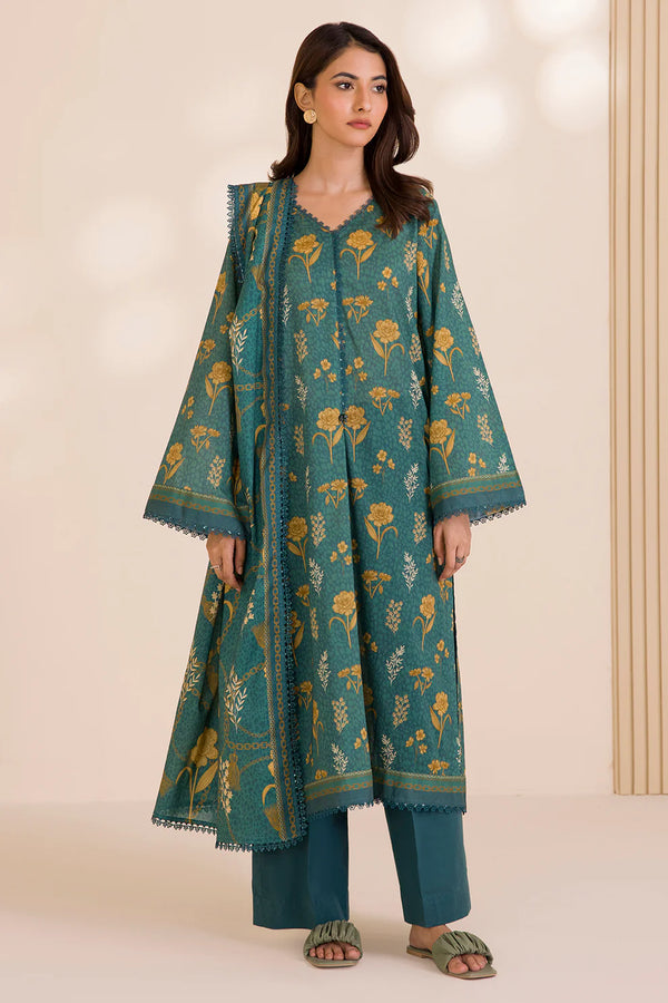 Zellbury - WUC25X30018- 3 Piece Printed Cotton