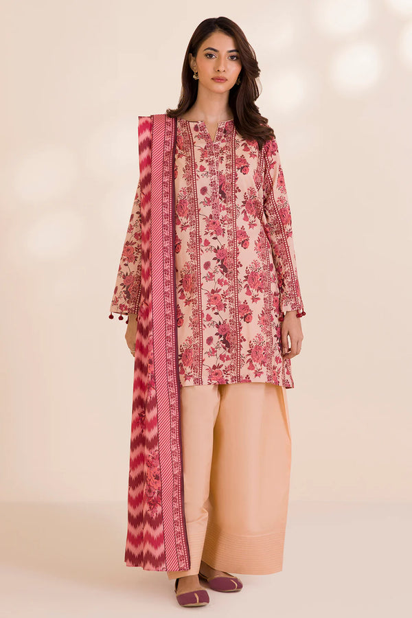 Zellbury - WUC25X30023- 3 Piece Printed Cotton
