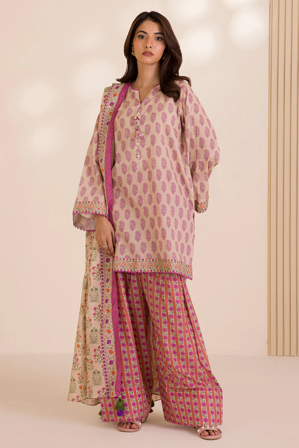Zellbury - WUC25X30038- 3 Piece Printed Cotton