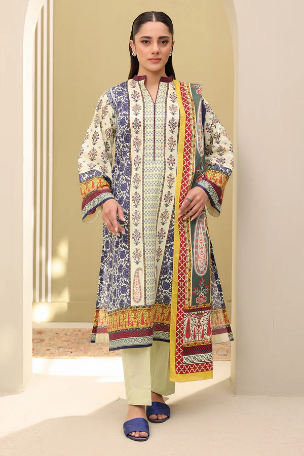 Zellbury - WUS25X30318- 3 Piece Printed Lawn