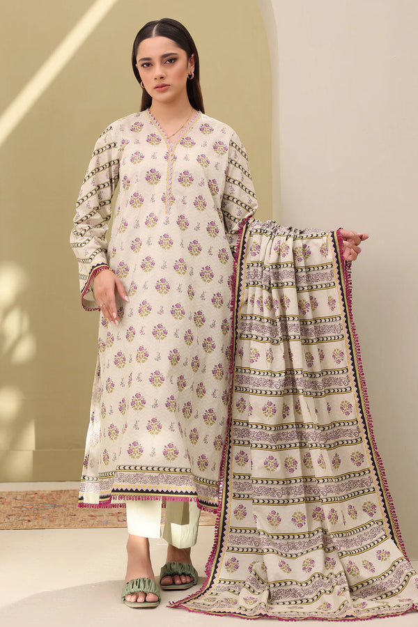 Zellbury - WUS25X30327- 3 Piece Printed Lawn