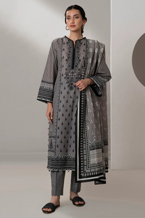 Zellbury - WUS25X30651- 3 Piece Printed Lawn