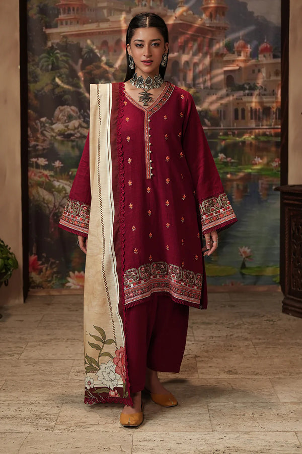 Zellbury - WUW24E30411 3Piece Embroidered Khaddar