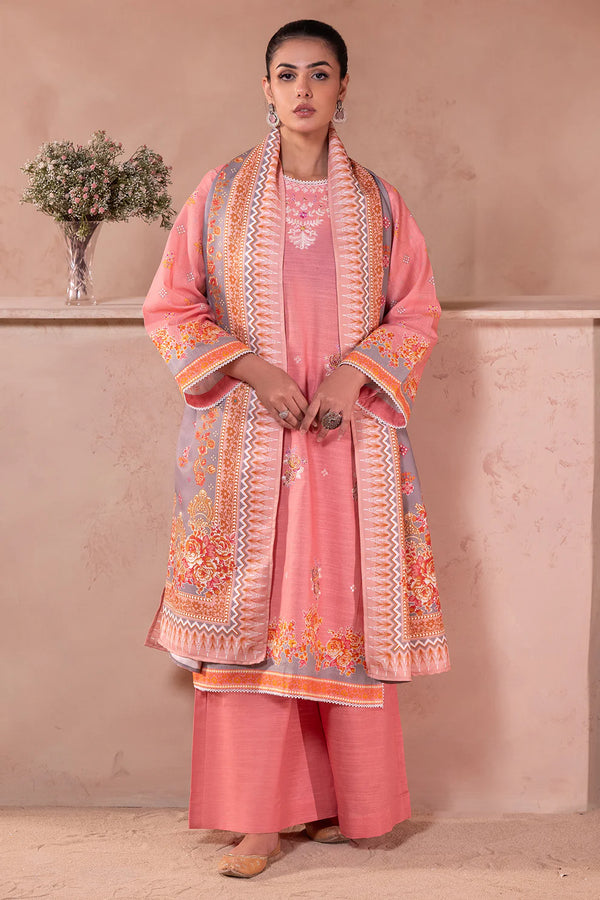 Zellbury - WUW24E30590 3Piece Printed Embroidered Khaddar