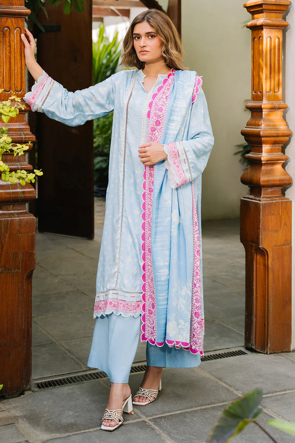 Zellbury - WUW24X30203 3Piece Paste Printed Viscose