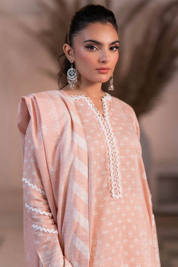 Zellbury - WUW24X30529 3Piece Paste Printed Khaddar