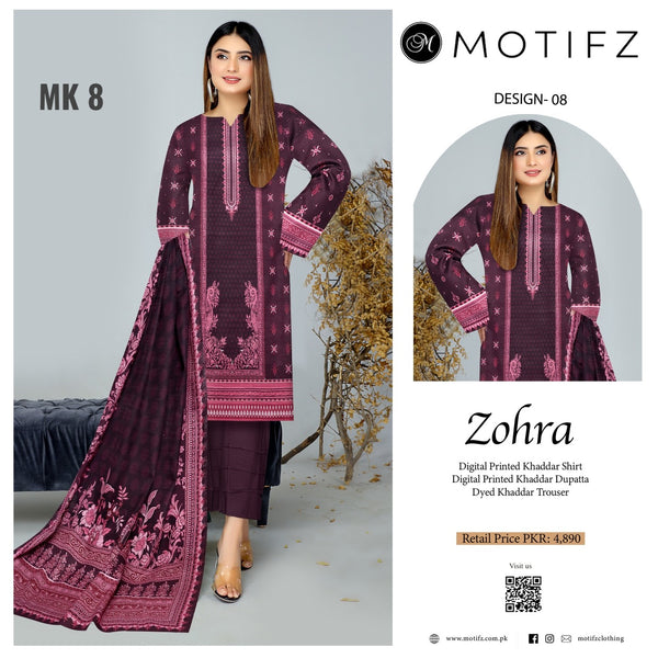 MOTIFZ 3PC KHADDAR