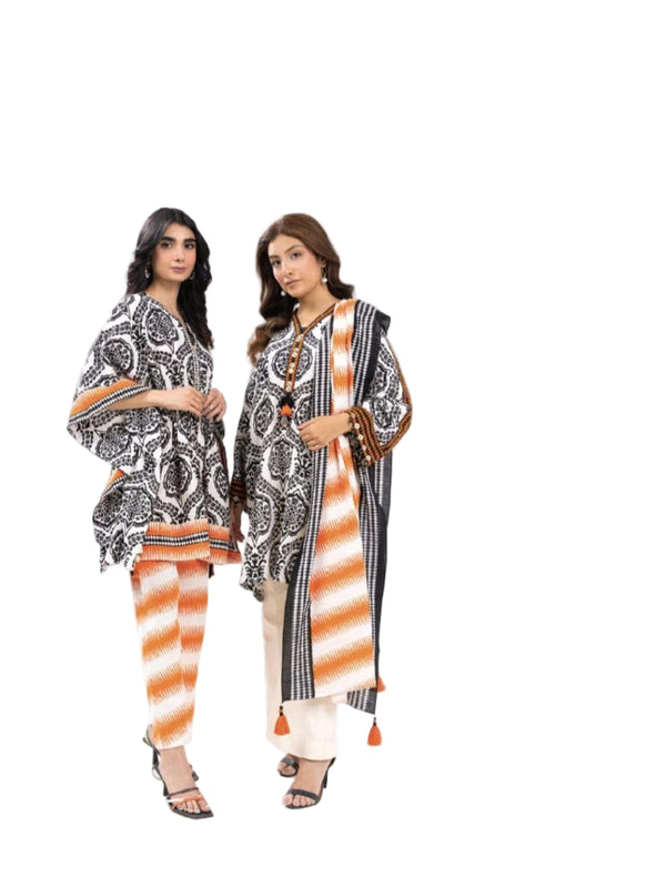 ALKARAM FASHION SERIES UNSTITCHED PRINTED 3PIECE LAWN