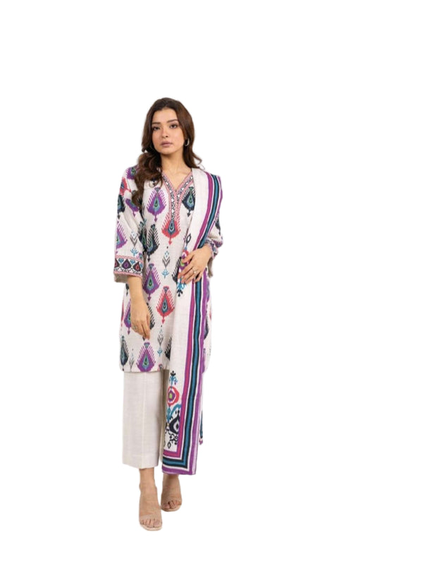 ALKARAM FASHION SERIES UNSTITCHED PRINTED 3PIECE LAWN