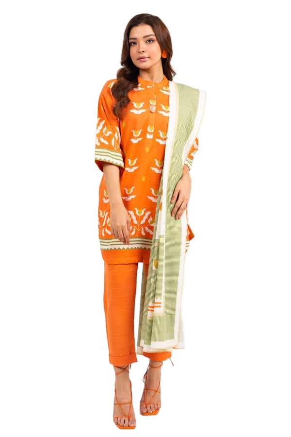 ALKARAM FASHION SERIES UNSTITCHED PRINTED 3PIECE LAWN