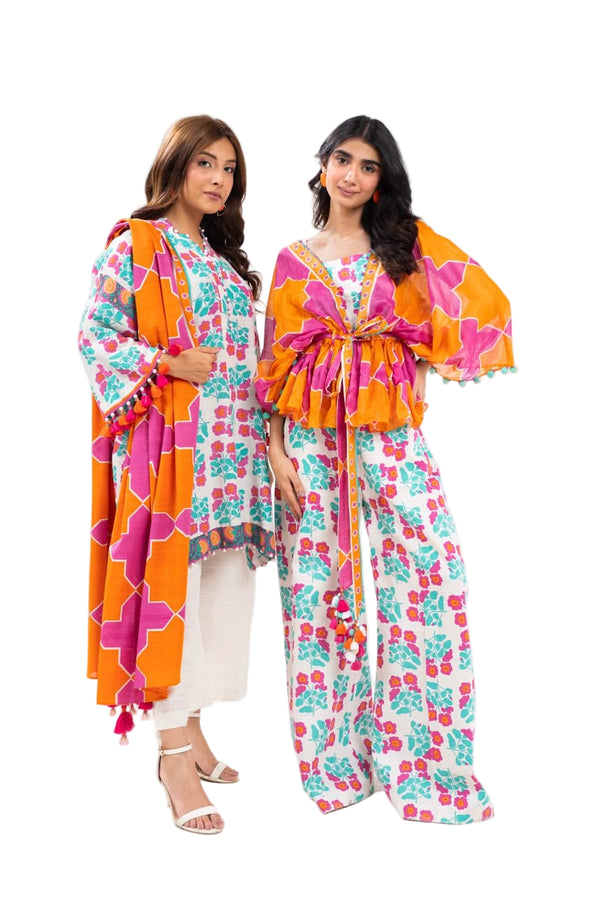 ALKARAM FASHION SERIES UNSTITCHED PRINTED 3PIECE LAWN