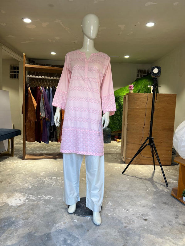 SANASAFINAZ BLOCK PRINT STITCHED SHIRT