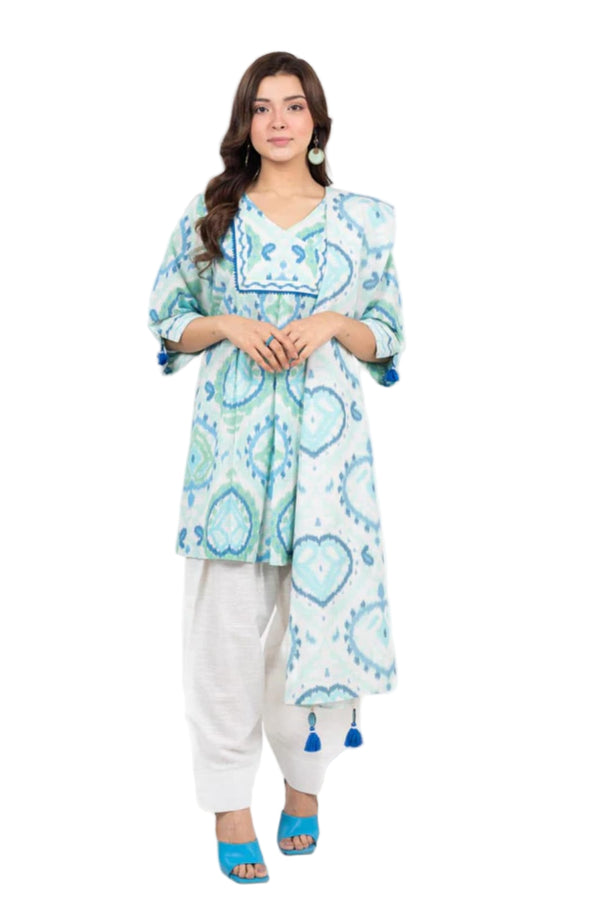 ALKARAM FASHION SERIES UNSTITCHED PRINTED 3PIECE LAWN