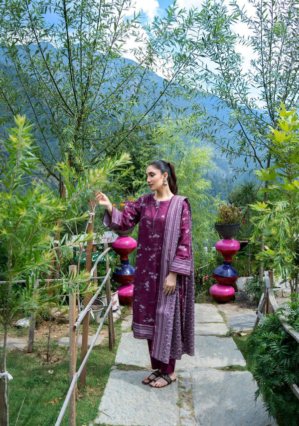 ZESH UNSTITCHED PRINTED 3PIECE KHADDAR