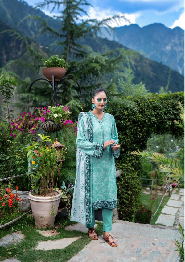 ZESH UNSTITCHED PRINTED 3PIECE KHADDAR