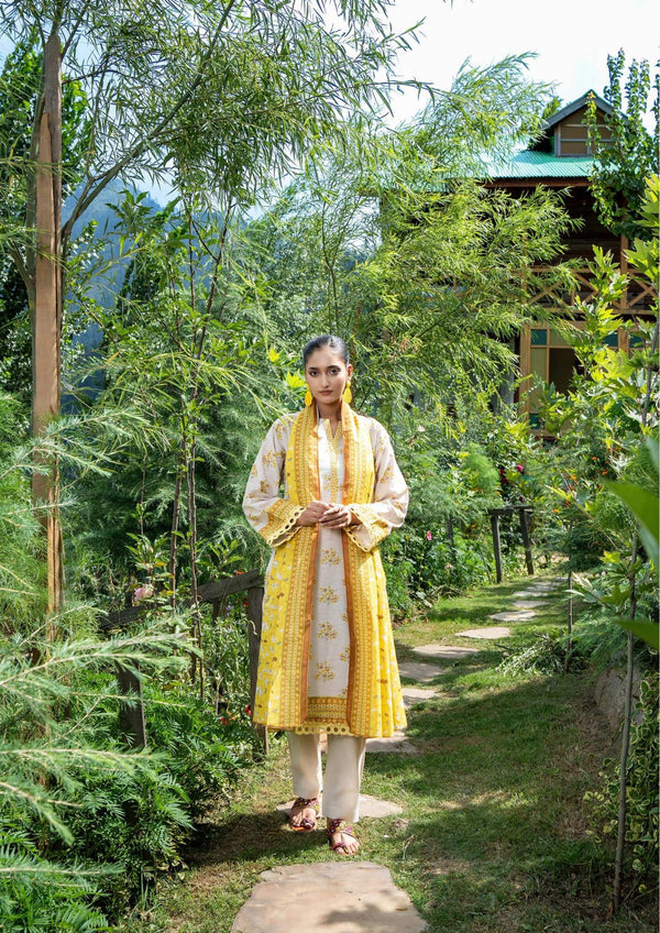 ZESH UNSTITCHED PRINTED 3PIECE KHADDAR