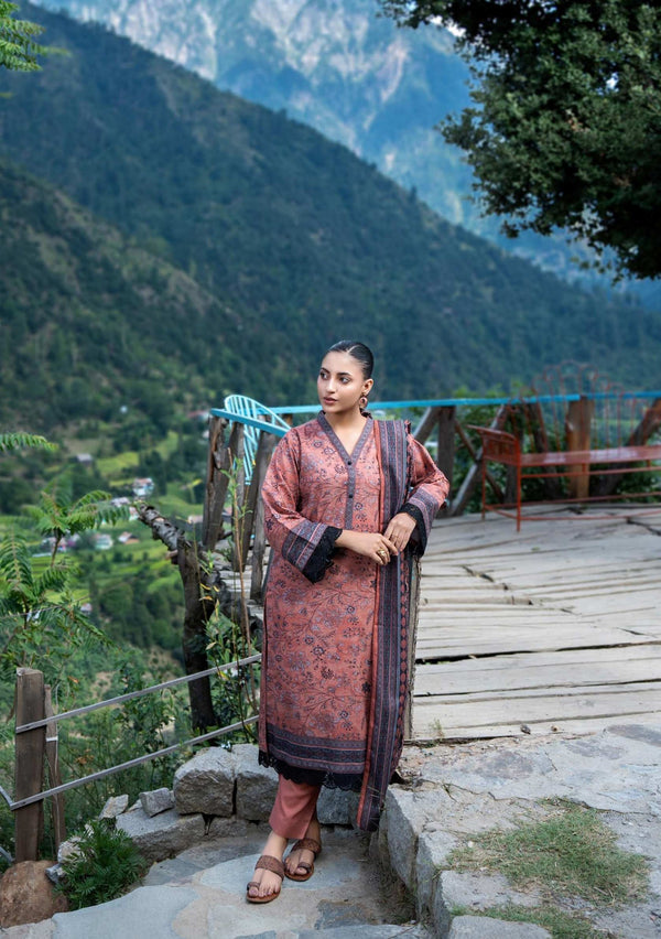 ZESH UNSTITCHED PRINTED 3PIECE KHADDAR