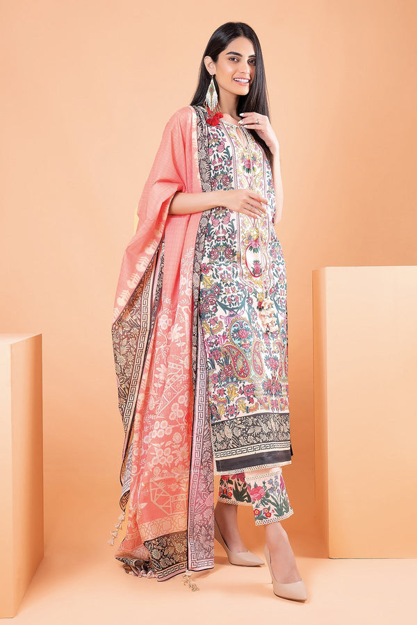 KHAADI UNSTITCHED 3PIECE LAWN