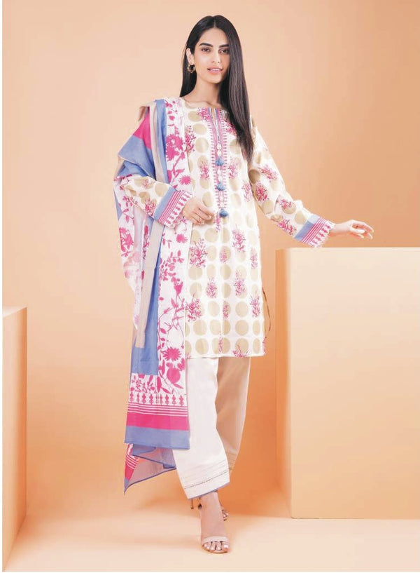 KHAADI UNSTITCHED 3PIECE LAWN